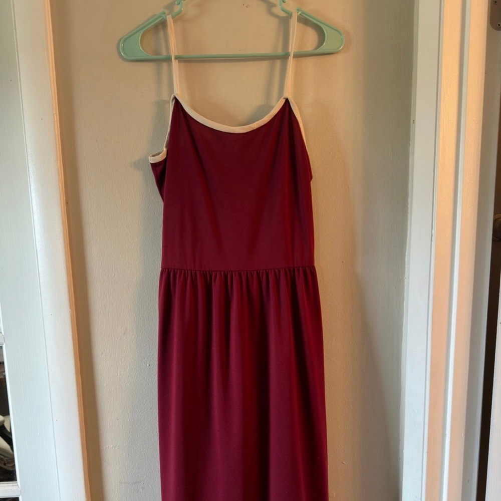 Vintage cranberry Shawn originals spaghetti strap summer dress M